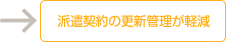 派遣契約の更新管理が軽減